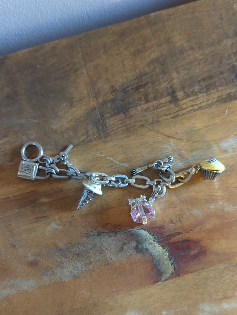 Vintage Juicy Couture Silver Charm Bracelet